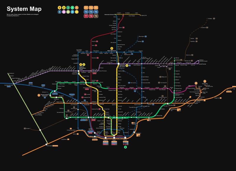 Toronto Transportation Map